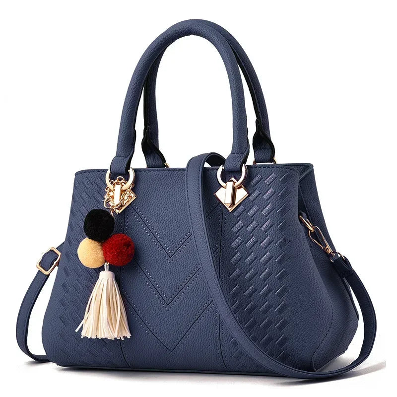 FOXER Handbag for Women Crossbody Bag PU Portable Bucket Bag Ladies Messenger Bags Tote Bags