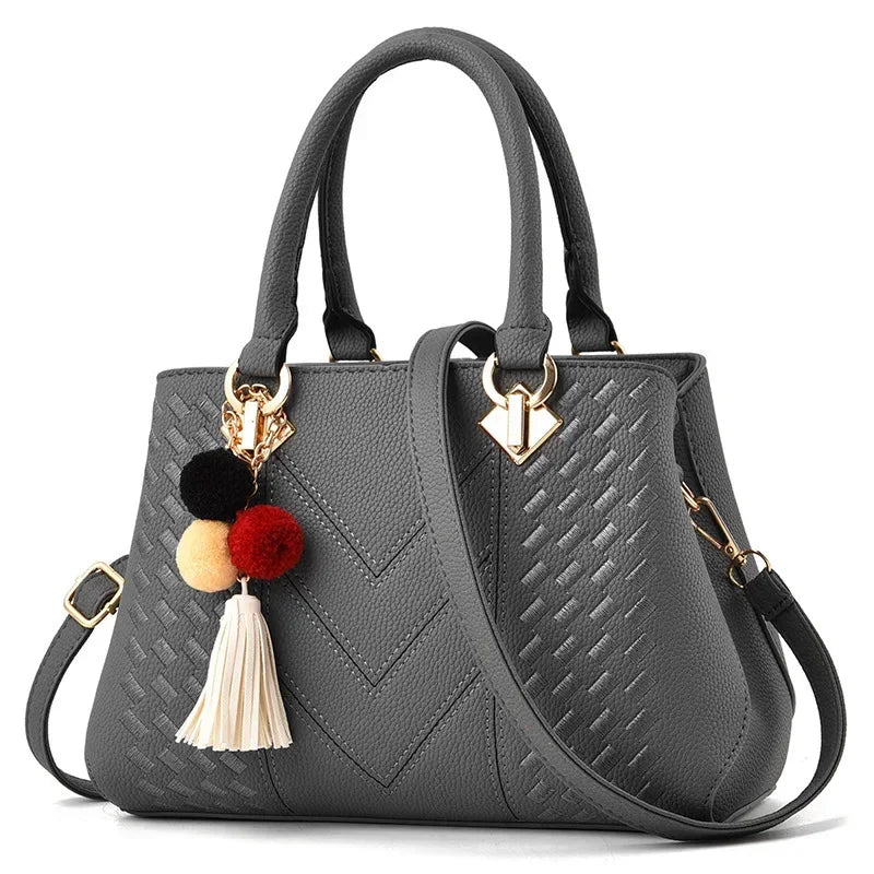 FOXER Handbag for Women Crossbody Bag PU Portable Bucket Bag Ladies Messenger Bags Tote Bags