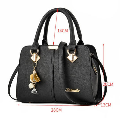 FOXER Handbag for Women Crossbody Bag PU Portable Bucket Bag Ladies Messenger Bags Tote Bags